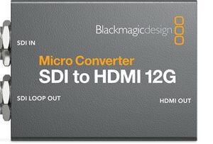 BLACKMAGIC DESIGN MICRO CONVERTER SDI TO HDMI 12G